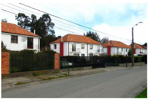 The semi-detached houses for higher rank employees in Maule.