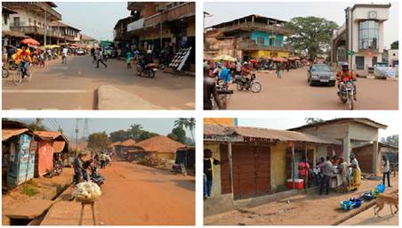 Conformación
del espacio público en Makeni, Sierra Leona.