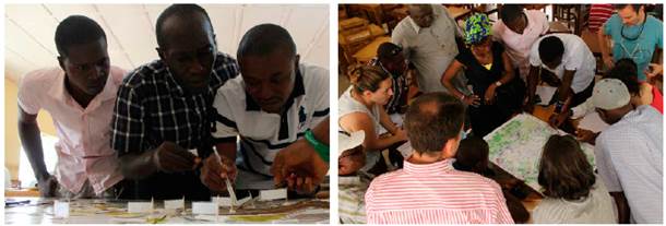 Sesiones
de trabajo conjuntas con técnicos del Ayuntamiento de Makeni. Enero 2016,
UNIMAK, Makeni, Sierra Leona.