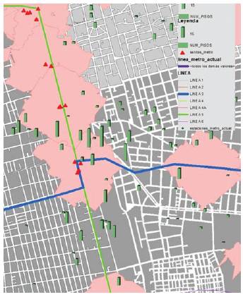 Zonas y edificios analizados (base completa de 250 departamentos).