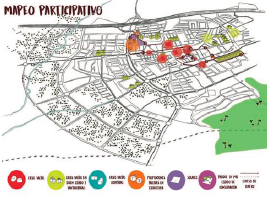 Collaborative mapping of housing in Bormujos.