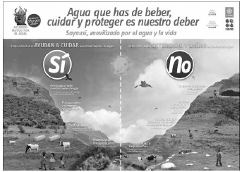 Folleto de ETAPA-Cuenca para fomentar “buenas prácticas” agrícolas y ambientales en las zonas rurales periurbanas cuencanas.