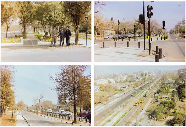 The building of the Pocuro Linear Park in 1997.