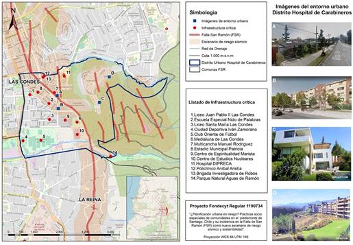 Hospital de Carabineros urban district, Las Condes.