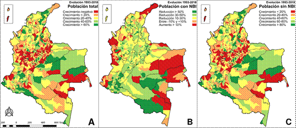 Indicadores de población 1993-2018.