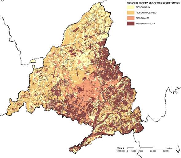 Regionalization of the impact of the actions detected by the Millennium Ecosystems through the adaptation of the MAES methodology.